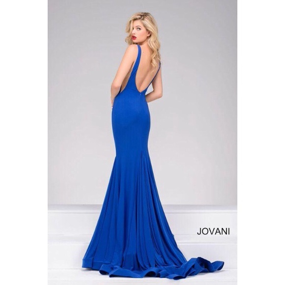 Royal Blue Jovani Prom Dress - Picture 3 of 8